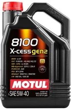 MOTUL 8100 X-Cess Gen 2 SAE 5W40 Full Synthetic Motor Engine Oil 5 Liter Bottle