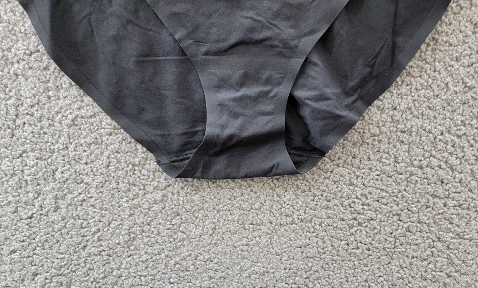 Wacoal At Ease Daywear High Cut Panty Women's 9-2XL Black Wide Waistband Pull On - Image 4 of 4