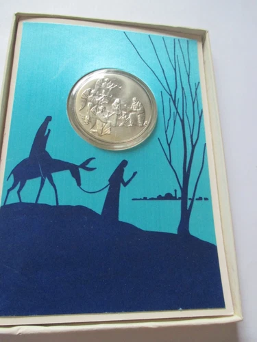 Franklin Mint Star of Christmas Coin 925 sterling silver
