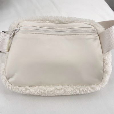 bunny belt bag lululemon Lululemon Lunar New Year Rabbit Sherpa Belt Bag Cream Bunny Easter Metal  Buckle