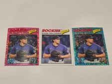 Chase Dollander '26 heritage lot (2)- Pink Sparkle, Aqua Sparkle & base #91