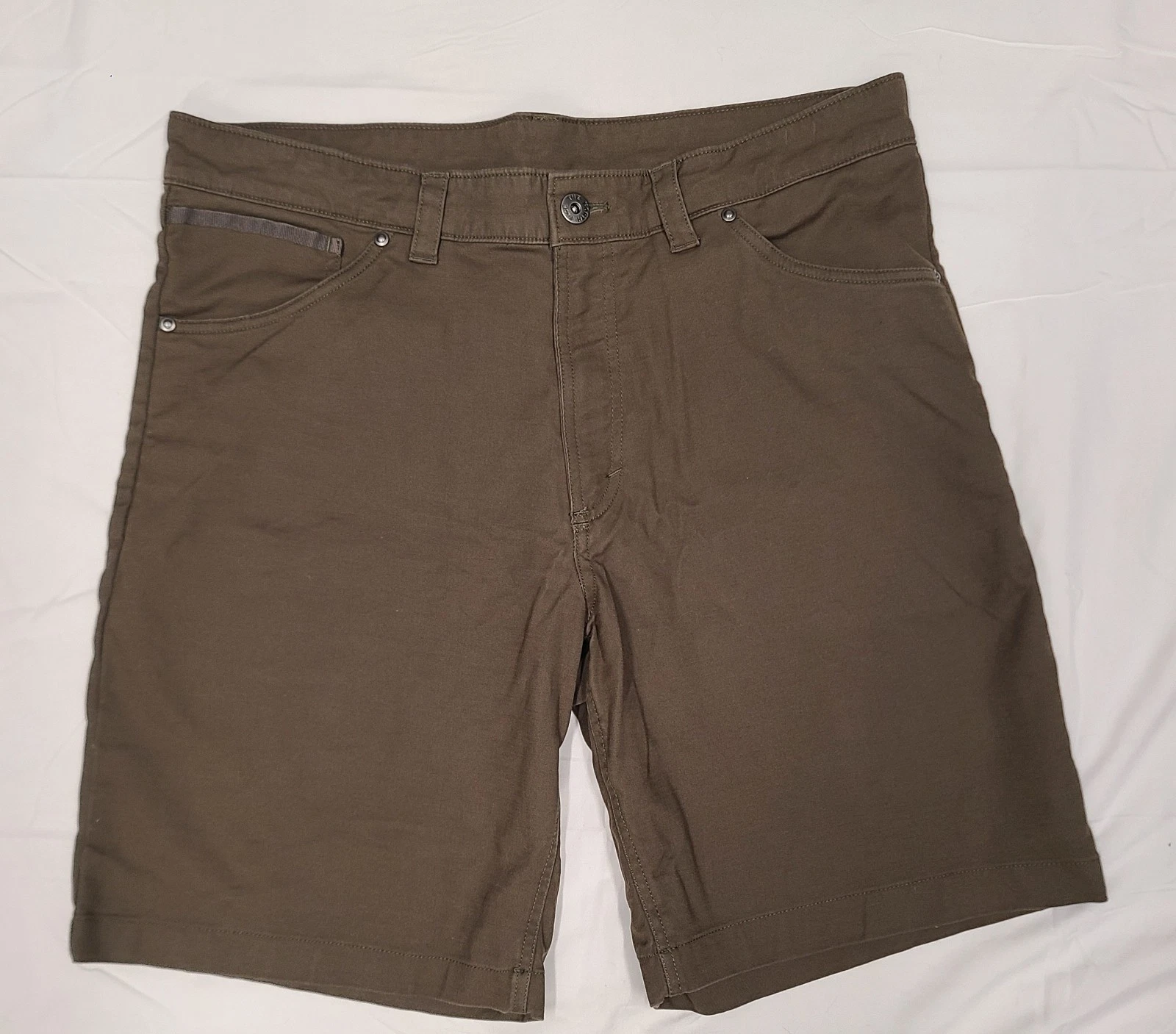 The North Face Motion Shorts Mens 36 Brown Stretch Cotton Twill Hiking Trail 9"