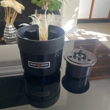 Seven Sparta Car Cup Holder Expander with Adjustable Base 3.4" 3.8" Black