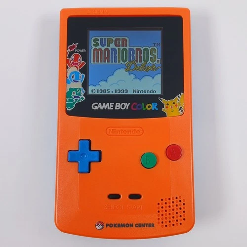 Nintendo Game Boy Color Console Pokemon Center - Backlit IPS Screen Mod - MINT!