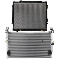 Radiator + AC Condenser Cooling Kit Aluminum For 1998-2004 Toyota Tacoma