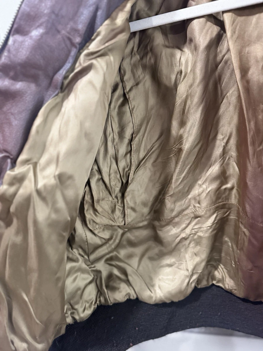 Chaqueta de bombardero de cuero Schott 674SM G1 A2 de colección talla 46 aviador de vuelo de cuero de vaca