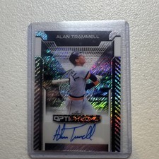 Leaf Optichrome Alan Trammell Autograph Serial Numbered Baseball Card 1/1 BA-AT1