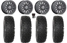 Fuel Cycle 15" Wheels GM +38mm 35" RC500S Sticky Tires Polaris RZR XP 1K/PRO XP