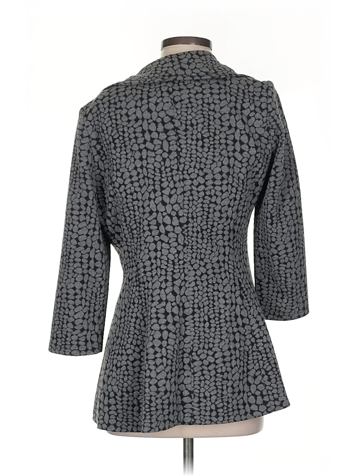 Calvin Klein Women Gray Blazer 0 thumbnail 2