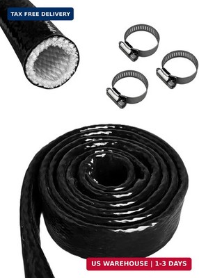 3/8'' ID Heat Shielded Fire Thermo Armor Fire Sleeve Silicone Coated Fib