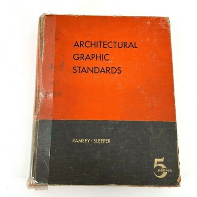 Architectural Graphic Standards 5th Edition 1956 Ramsey Sleeper Vintage Book
