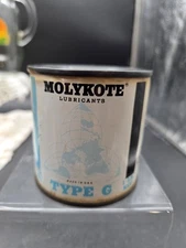 Vintage Molykote Lubricant Type G NOS 1lb Metal Tin Alpha Stamford Conn