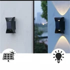 Solar Wall Lights Up & Down Lamp Decor Waterproof Garden Outdoor Fence Yard