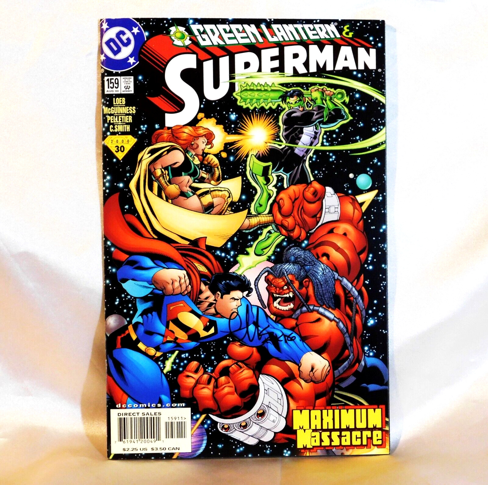 SUPERMAN #159 MASSACRE SIGNED BY ARTIST ED McGUINNESS