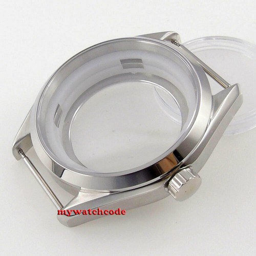 41mm 316L Steel Sapphire Glass Watch Case Fit ETA 2836 8215 NH35 NH36 MOVEMENT - Picture 10 of 10
