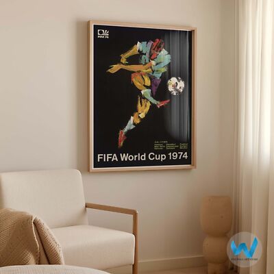 Affiche Coupe du Monde Mexique 1970 - Mur de Football Rétro - Art