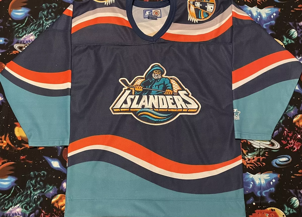 Starter New York Islanders Fisherman NHL Hockey Jersey Vintage NY