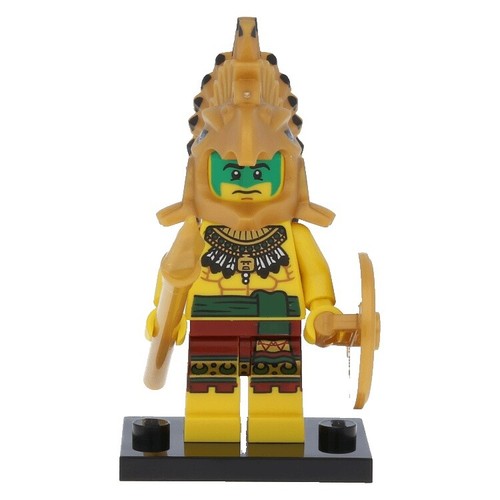 LEGO Ancient Warrior Minifigure Head Cover Aztec Jaguar Head Dress