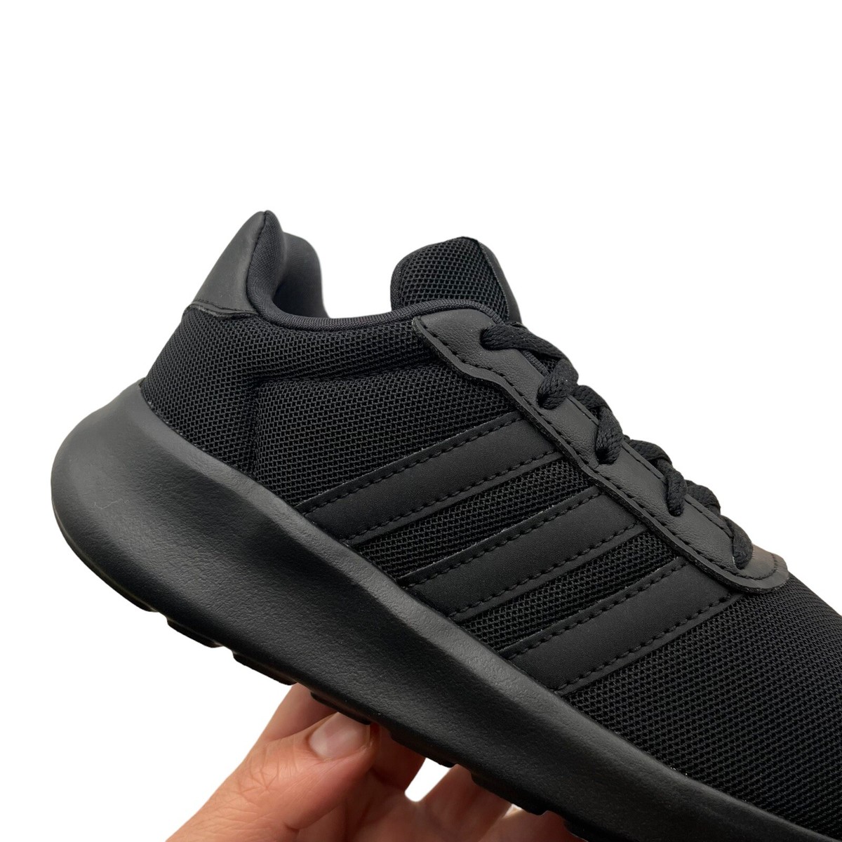 Adidas Youth Boys/Girls Running Shoe Size 1-2 Solid Black