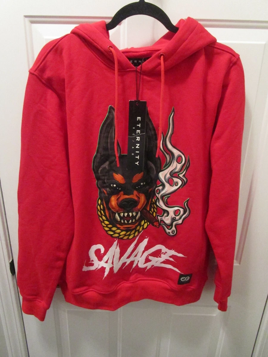 ETERNITY BC AD RED SAVAGE HOODIE SWEATSHIRT SIZE MEDIUM NEW eBay