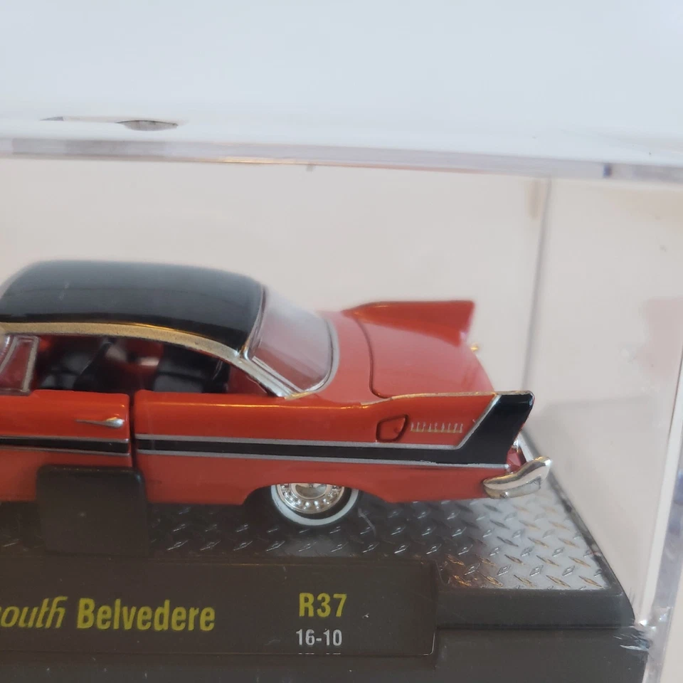 M2 Machines 1958 Plymouth Belvedere R37 16-10 Orange 2012 Castline Inc - Image 3 of 4