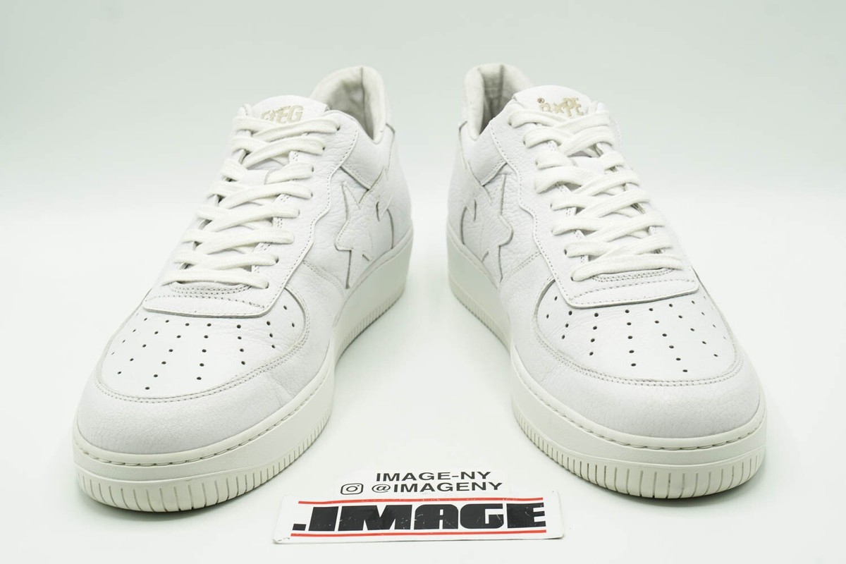 BATHING APE BAPE STA LOW USED SIZE 46 WHITE KITH FIEGSTA BATHING APE BAPE STA LOW USED SIZE 46 WHITE KITH FIEGSTA