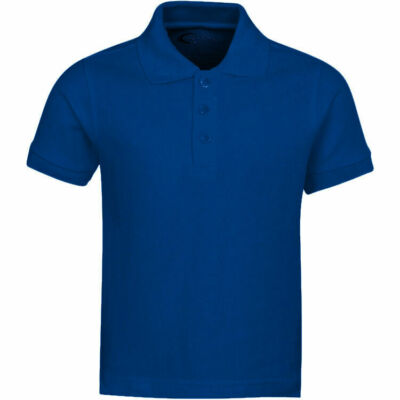 School Uniform Pique Polo Collard Shirt for Boys with Stain Guard size 4- 20