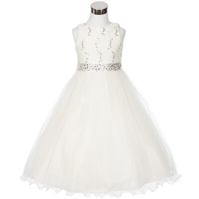 IVORY Size 2 Little Girl Dress Birthday Recital Special Occasions Wedding Formal