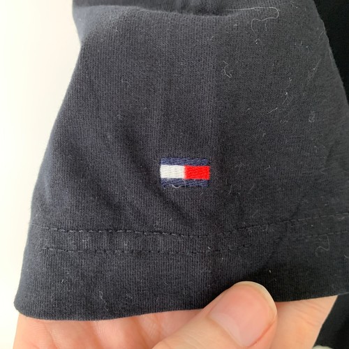 Tommy Hilfiger Camiseta Negra Logo Nueva York Manga Corta Camiseta Talla Para Hombre XL - Imagen 6 de 7
