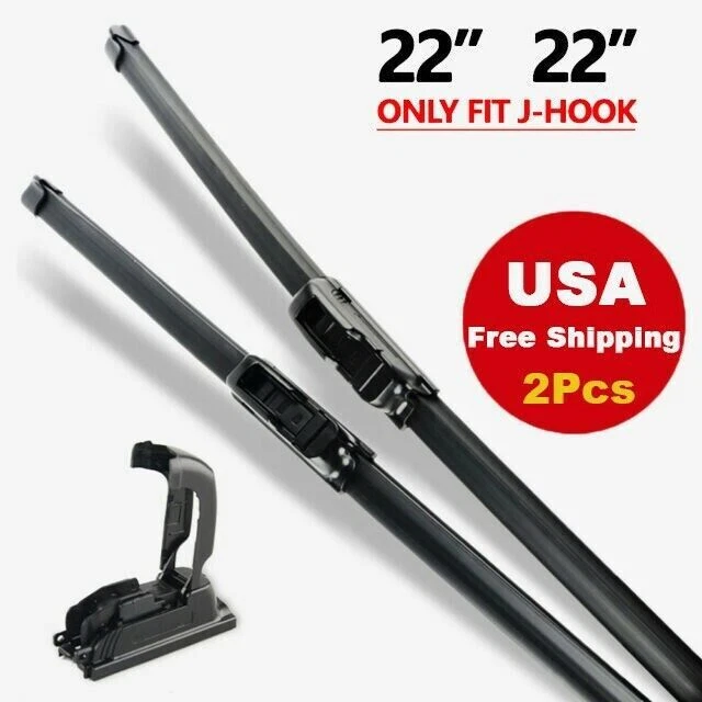 22-Inch Bracketless All-Season Windshield Wiper Blades OEM Quality USA Made