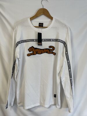 Le Tigre Mens 100% Authentic Long Sleeve TShirt Mens Size XL Nice New White