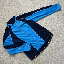 SUGOI Women’s Cycling Full Zip Jacket Size XL Blue Polyester Back Pocket