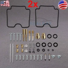 2x Carburetor Gaskets Jets Rebuild Kit For Suzuki GS500F GS 500F 500 F 2004-2009