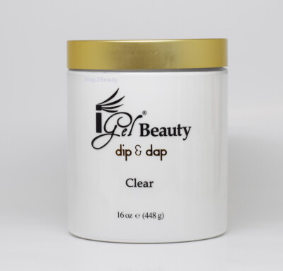 IGel Beauty Dip & Dap Powder - CLEAR 16 oz