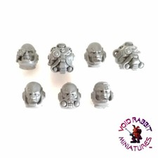 Space Marine Terminator Squad Heads x7, bits TQ132
