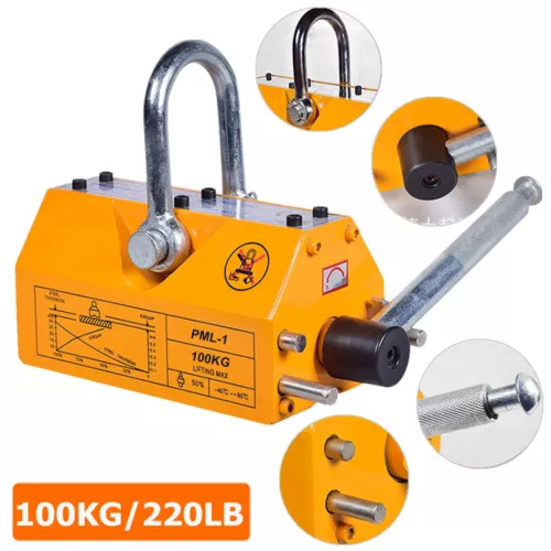 Permanentmagnetfutter Magnet Hebeplatte 100kg Schwerlast Hebemagnet USA - Bild 6 von 24