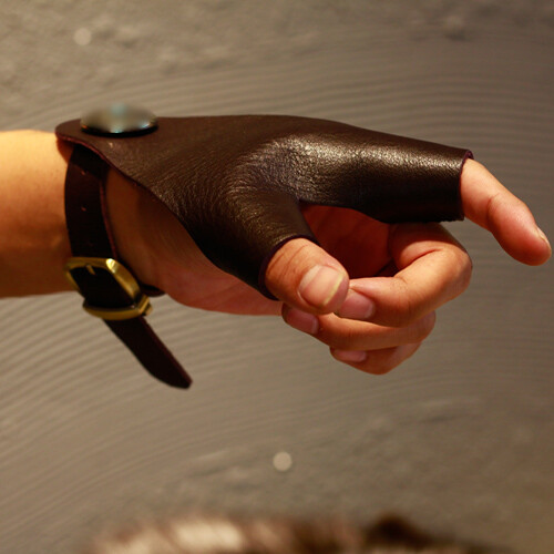 Leather Finger Gloves Sleeve guard Fingerstall Handguard For Archery Slingshot eBay