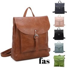 Ladies School Rucksack Women Backpack Large Faux Leather Shoulder Shopper Bag