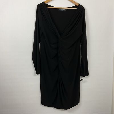 Norma Kamali Empire Twist Dress Womens Size XL