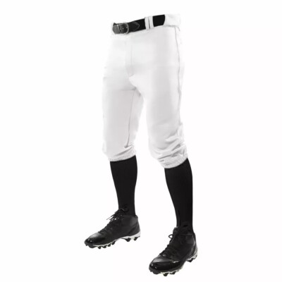 NEW Champro MVP Knickers Baseball Pants Knee Length White Youth Kids XL X-Large