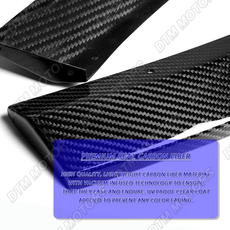 For 16-19 Lexus GS350 GS450h V2 Carbon Fiber Front Bumper Lip Body