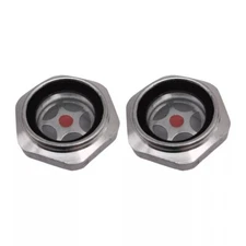 2 pcs 3/4" NPT Air Compressor Oil Sight Glass fits Quincy QGS-10