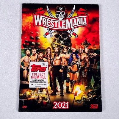 WrestleMania 2021 DVD 3-Disc Set WWE Pay-Per-View Roman Reigns Sasha Banks Movie