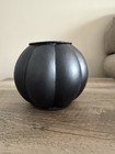 Pottery Barn Jack-O-Lantern Candle Holder Metal Black Pumpkin 5.5 In Adorable — photo 5