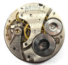 Vintage Waltham Grade 610 16s 7J Hunting Pocket Watch Movement lot.fc