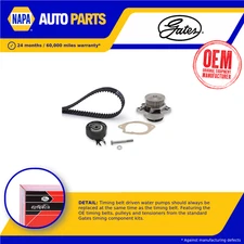 Timing Belt & Water Pump Kit fits SEAT CORDOBA 6K 1.0 96 to 02 Set Gates Quality