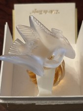 Vintage Nina Ricci L'Air du Temps Lalique Crystal Perfume Bottle with Box