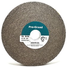 -Graad EXL Deburring Wheel - 6" x 1" x 1" 9S Fine Grit - Silicon Carbide - Me...