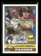 Jackson Merrill 2025 Topps Heritage #ROA-JME Real One Autographs