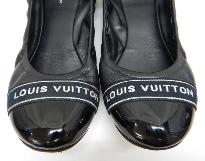 Louis Vuitton Flat Shoes EU 36 US 6 Patent Leather Black Authentic thumbnail 12